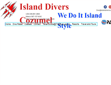 Tablet Screenshot of islanddiverscozumel.com
